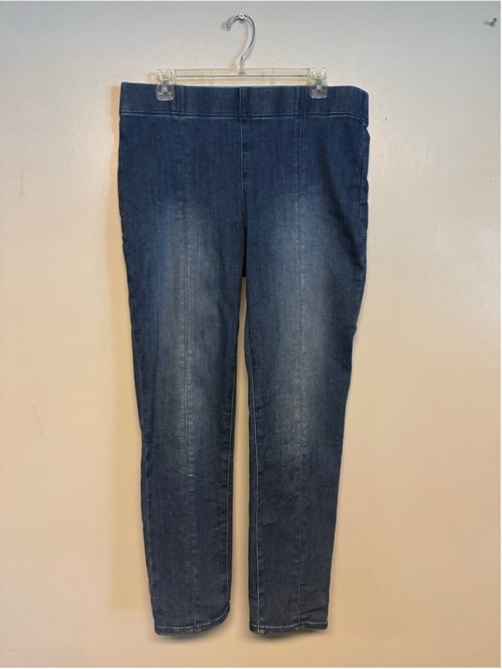 Talbots Jeans Slim Ankle Pull-On Travel Jeans Blue Women’s Size Large